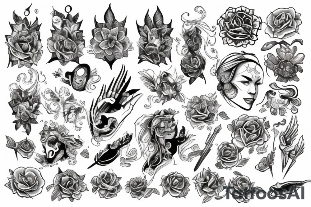 man's creativity of the mind. tattoo idea