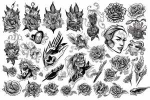 man's creativity of the mind. tattoo idea