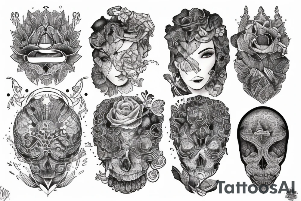 man's creativity of the mind. tattoo idea