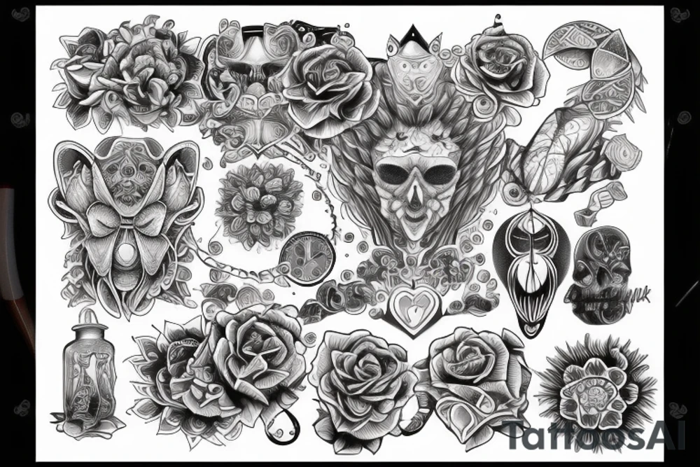 man's creativity of the mind. tattoo idea