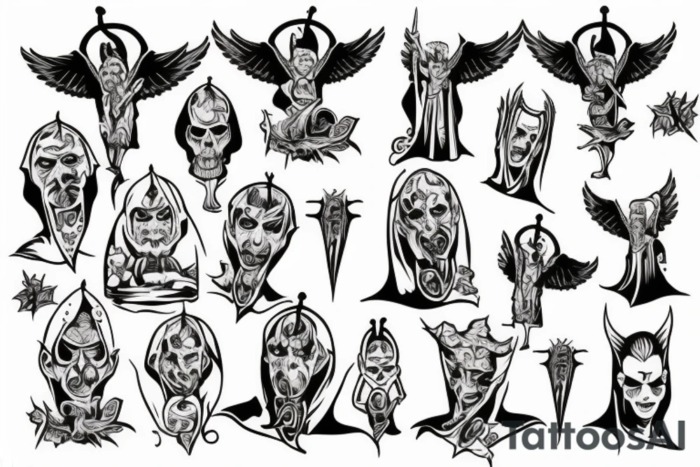 a Priest that is also Lucifer tattoo idea