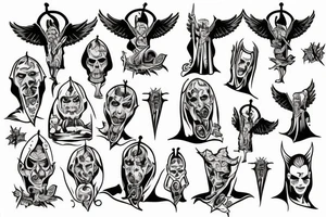 a Priest that is also Lucifer tattoo idea