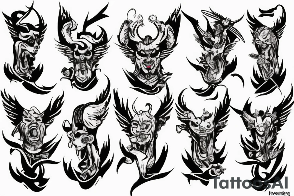 a Priest that is also Lucifer tattoo idea