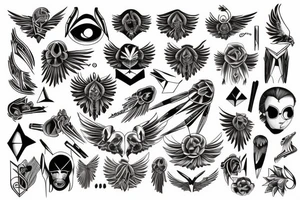 Fallen angel tattoo idea