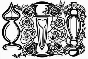 Own holding an hourglass. tattoo idea