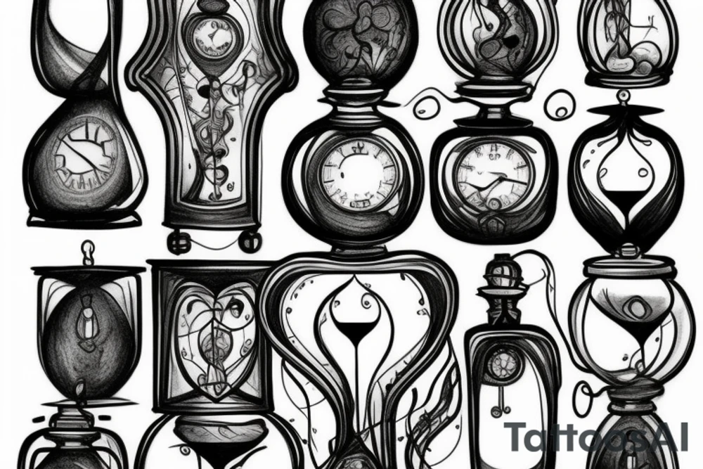 Hourglass tattoo idea