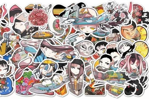 Small tattoo, similar to a sticker. Japanese street landscape anime style. tattoo idea