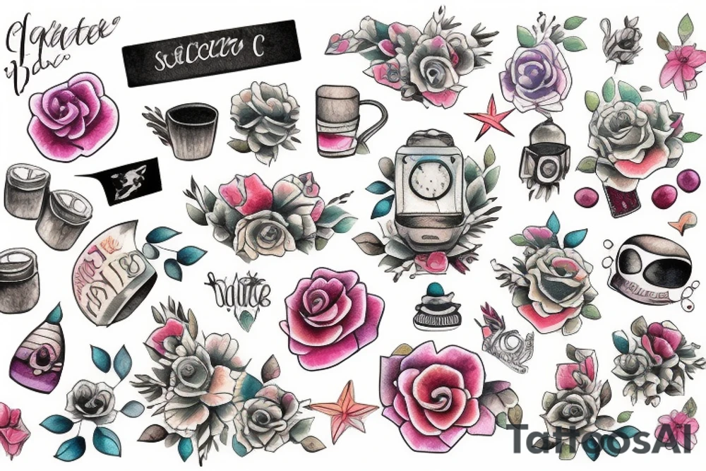 city cute tattoo idea