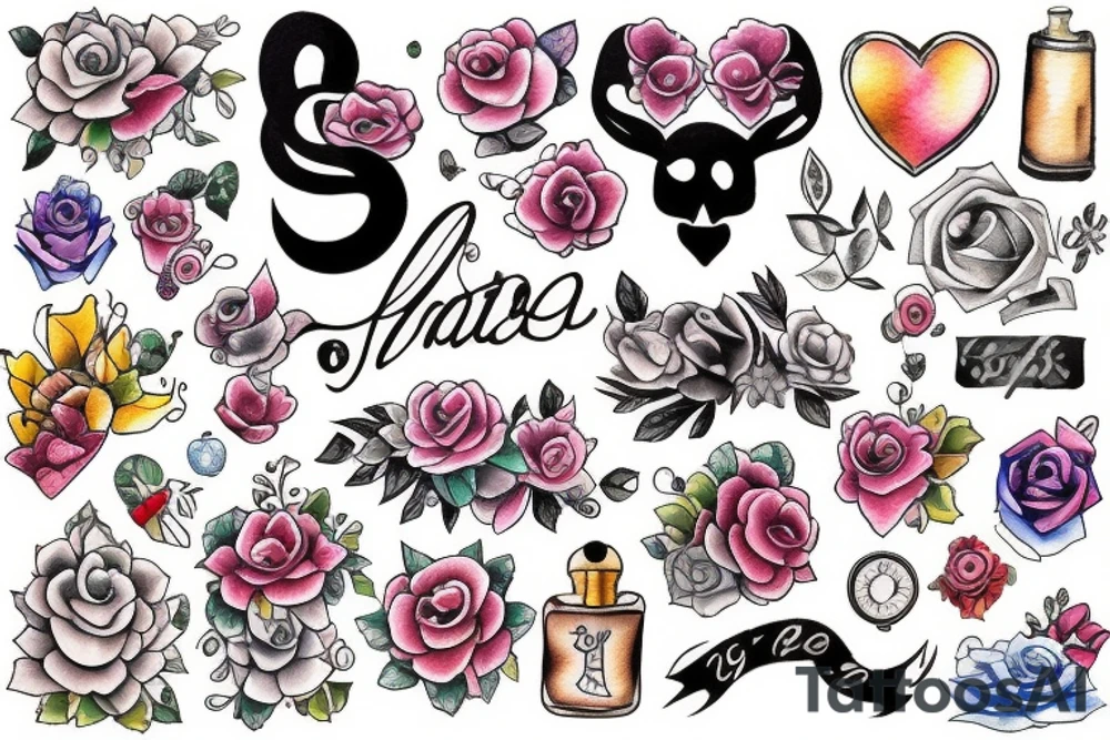 city cute tattoo idea