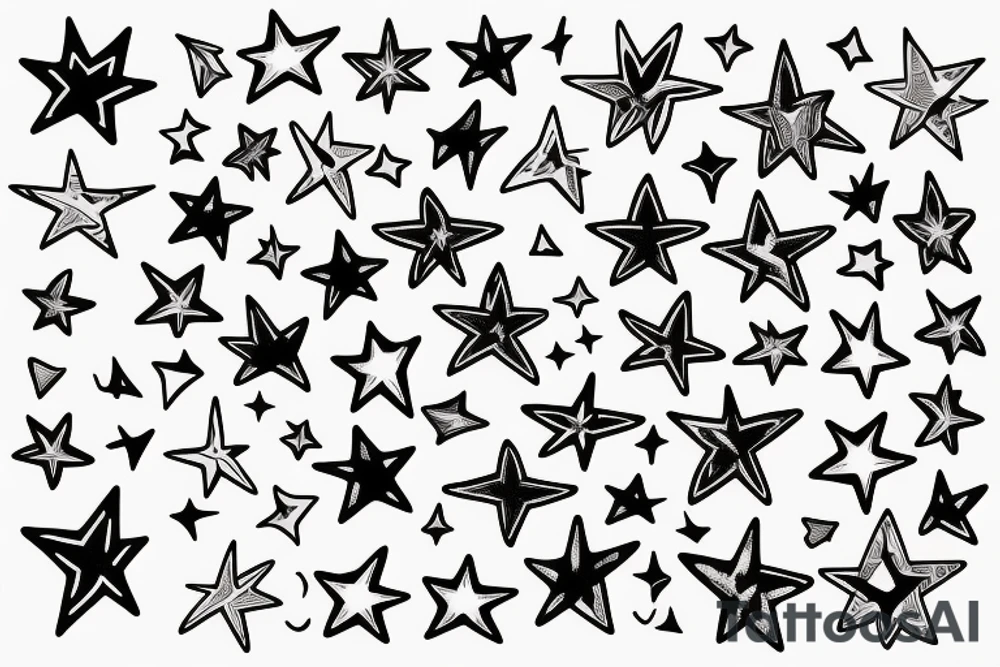 Stars tattoo idea