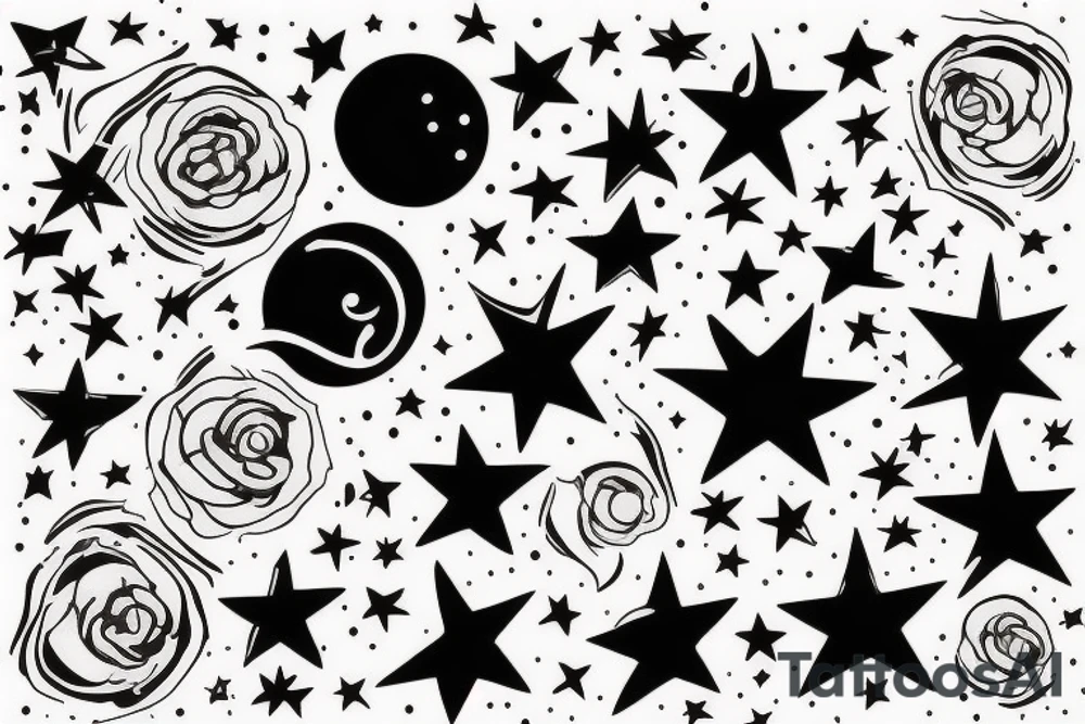 Stars tattoo idea