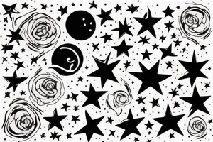Stars tattoo idea