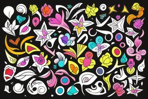 Colourful tattoo idea