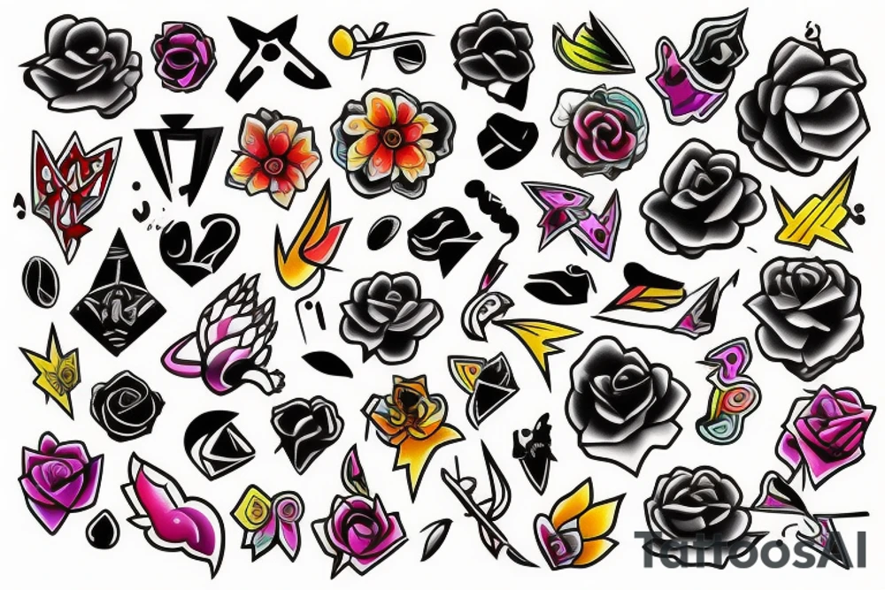 Colourful tattoo idea