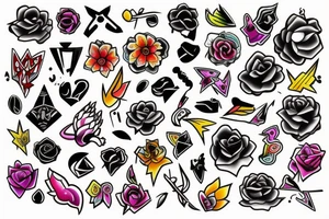 Colourful tattoo idea