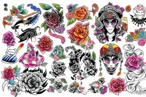 Colourful tattoo idea
