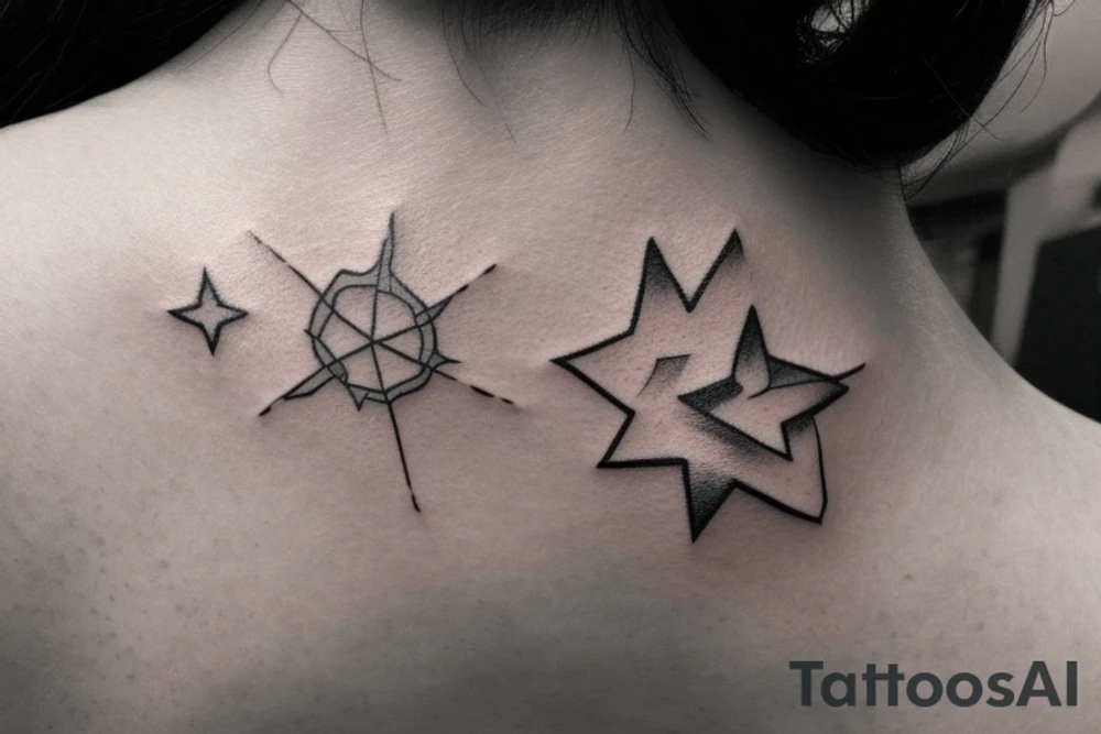 I would like to have several small images tattooed, such as stars, hearts, flowers, or any other cute and simple design that you can suggest. The size of each image should be relatively small, around a few centimeters at most. I am open to different placements, such as on my wrist, ankle, or behind my ear, as long as the tattoos are discreet and subtle. I am looking for a collection of small, meaningful symbols that represent different aspects of my personality and values, and that will serve as a reminder of what matters most to me tattoo idea