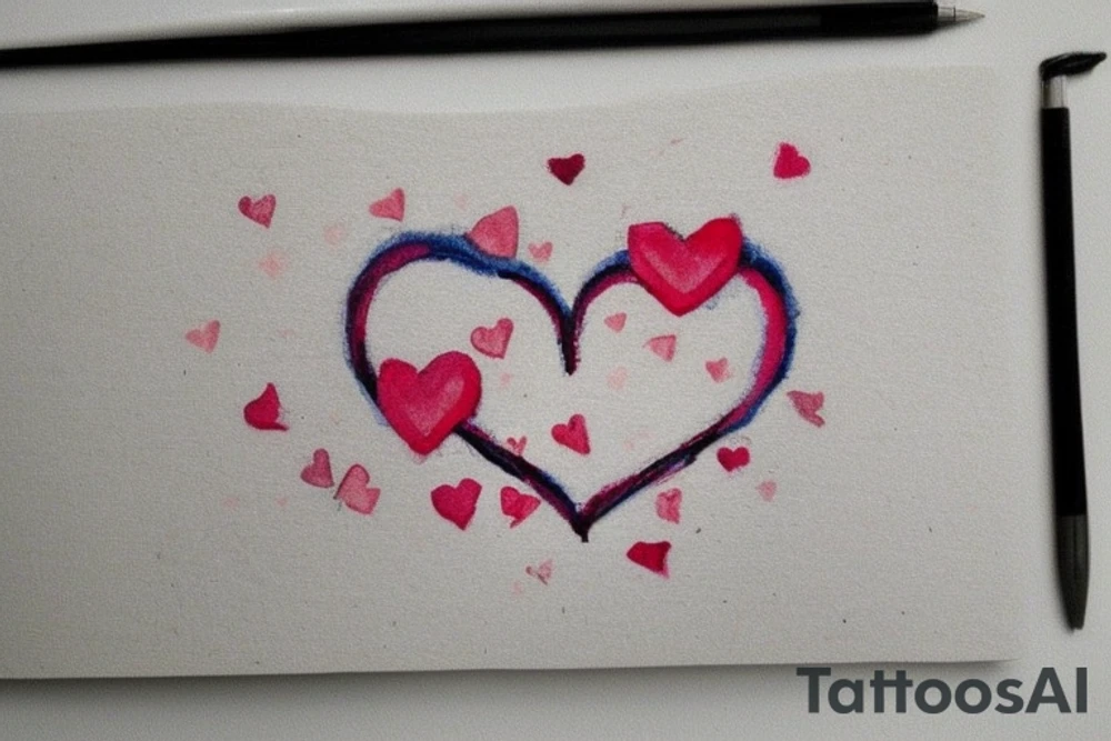 I would like to have several small images, such as stars, hearts, flowers, or any other cute and simple design that you can suggest. The size of each image should be relatively small, around a few centimeters at most. I am looking for a collection of small, meaningful symbols that represent different aspects of my personality and values, and that will serve as a reminder of what matters most to me tattoo idea