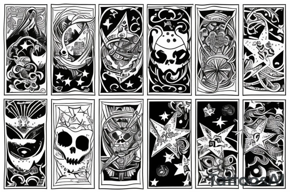Stars tattoo idea