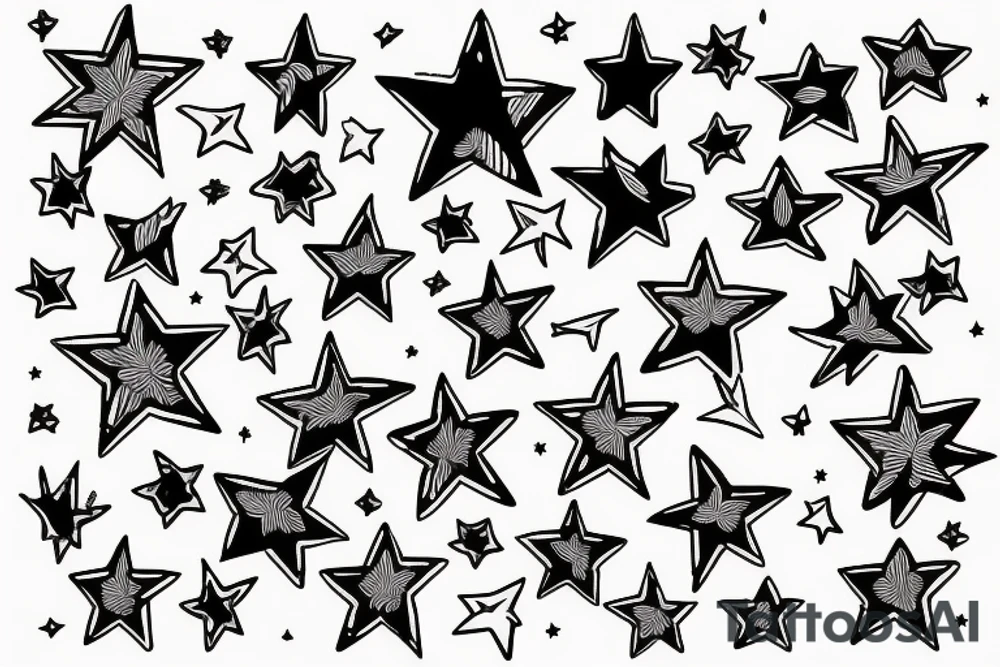 Stars tattoo idea