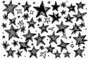 Stars tattoo idea