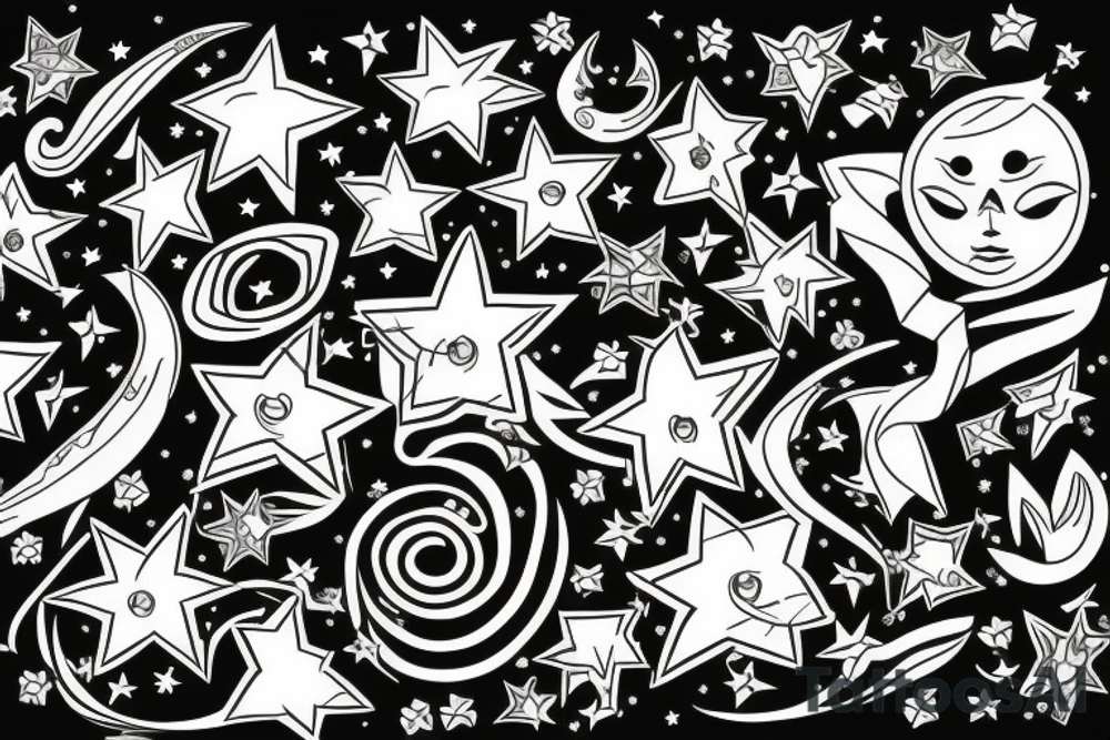 Stars tattoo idea