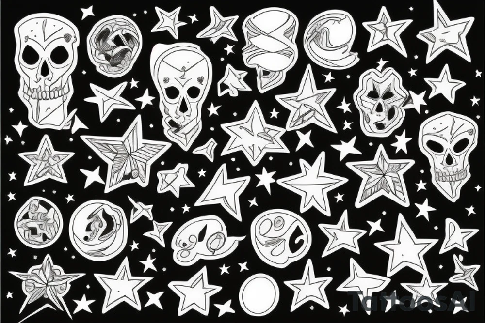 Stars tattoo idea