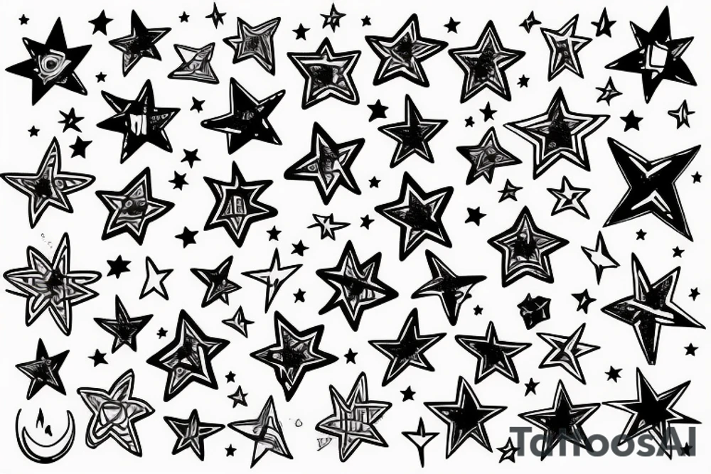 Stars tattoo idea