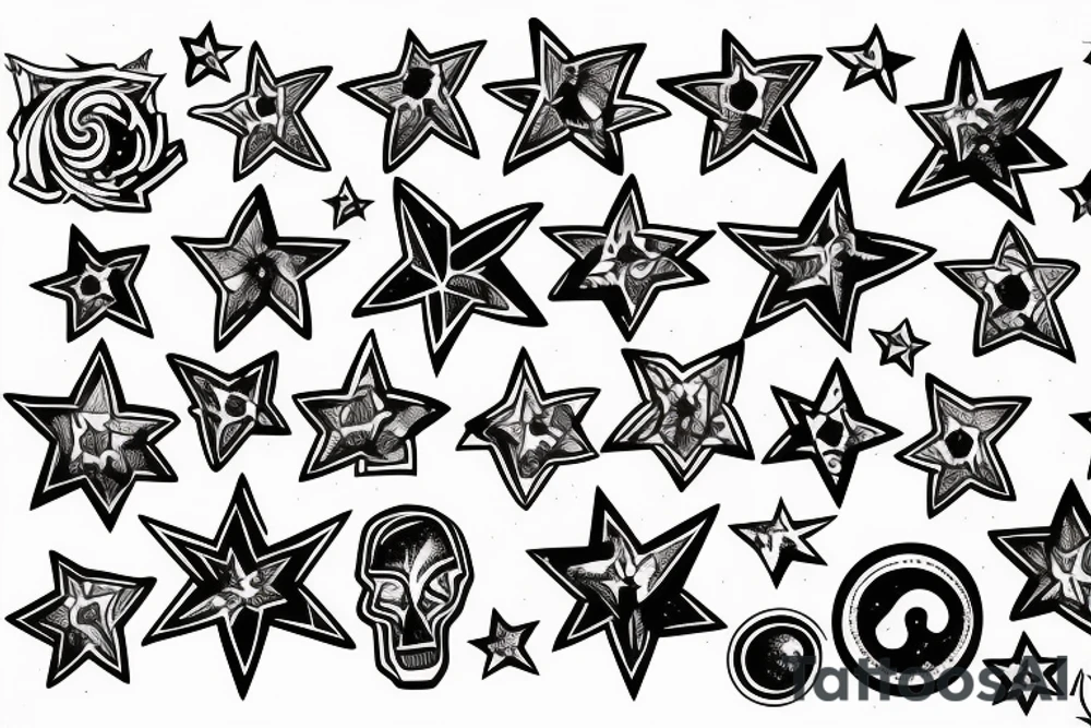 Stars tattoo idea