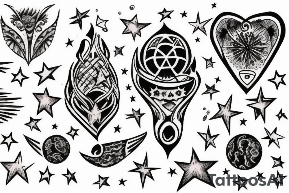 Stars tattoo idea