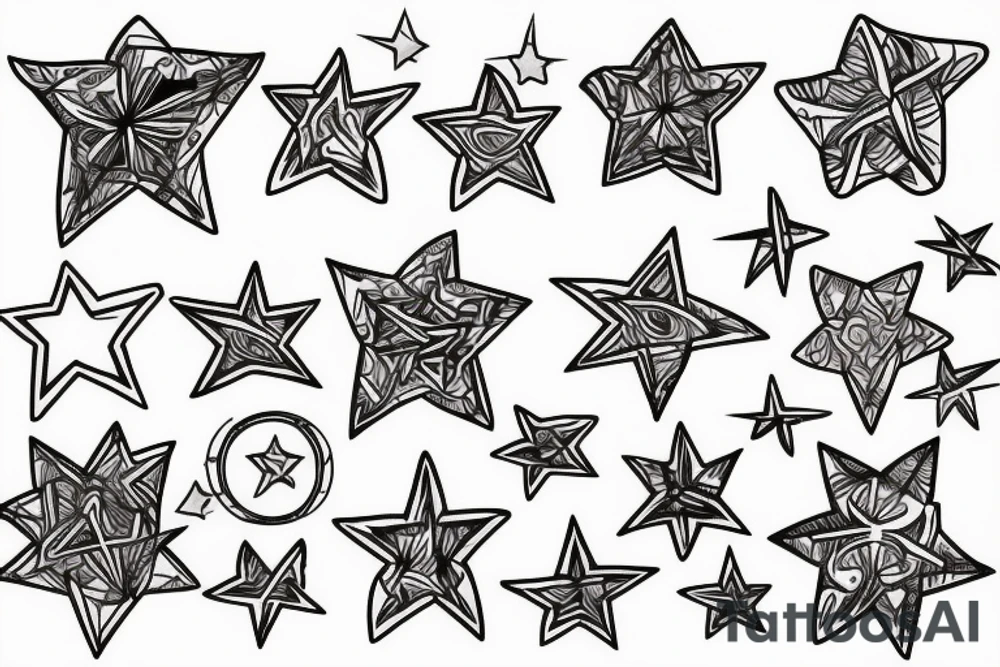 Stars tattoo idea
