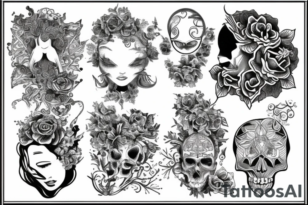 Transcendent human tattoo idea