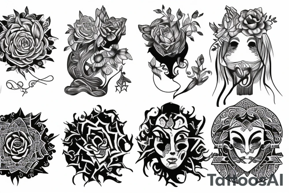 Enlightened human tattoo idea