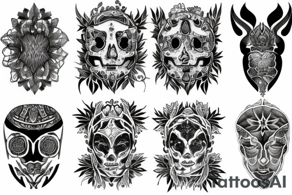 Enlightened human tattoo idea