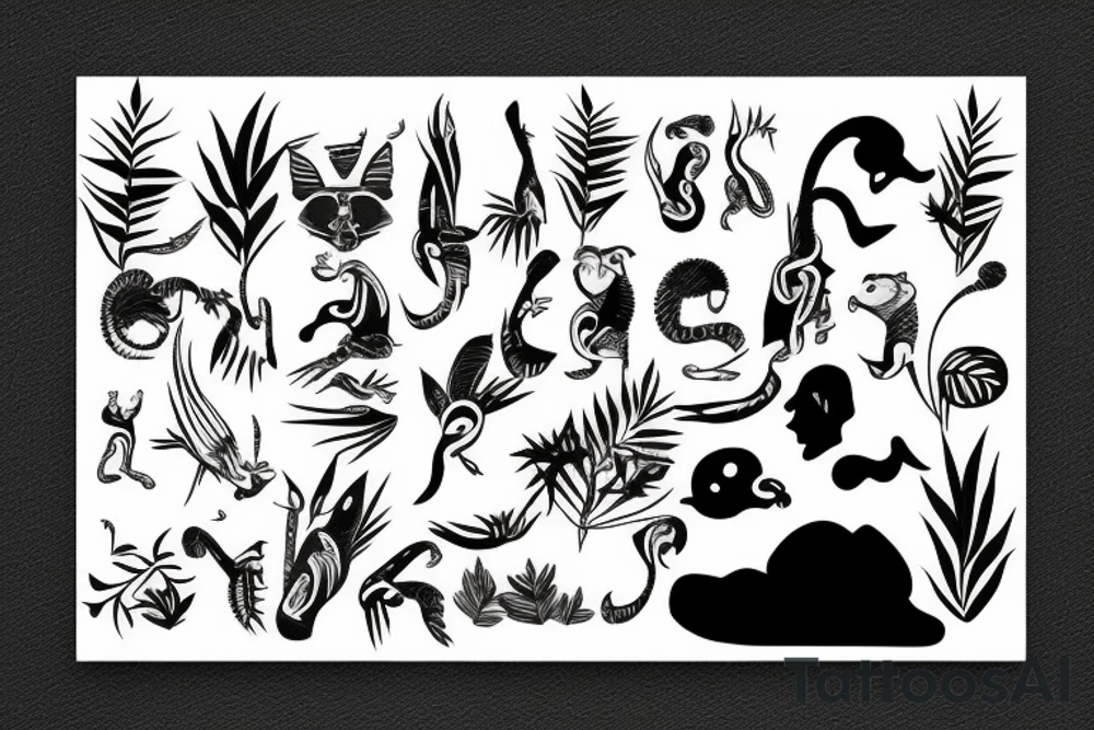 Jungle tattoo idea