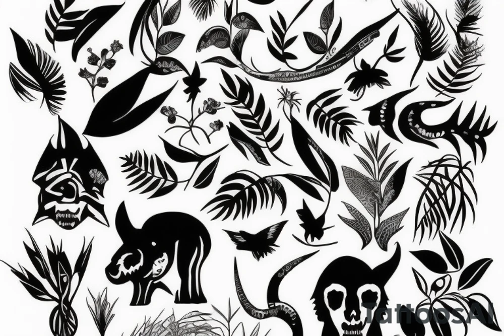 Jungle tattoo idea