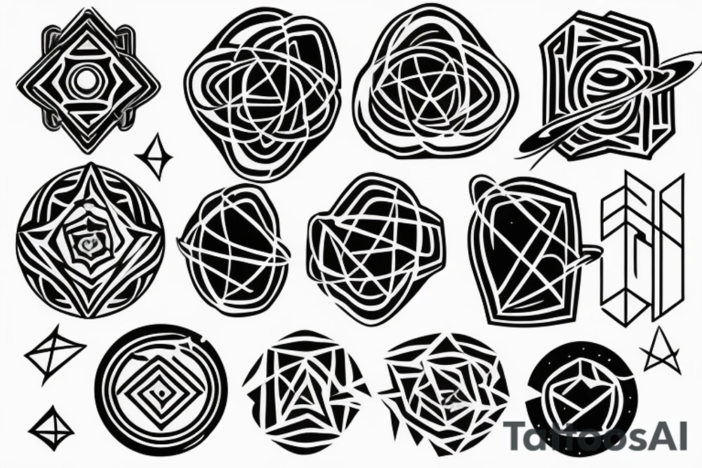 Space symbol tattoo idea