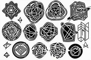 Space symbol tattoo idea