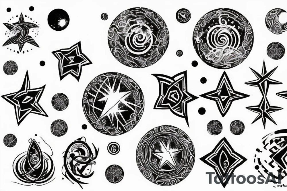 Space symbol tattoo idea
