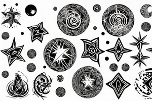 Space symbol tattoo idea