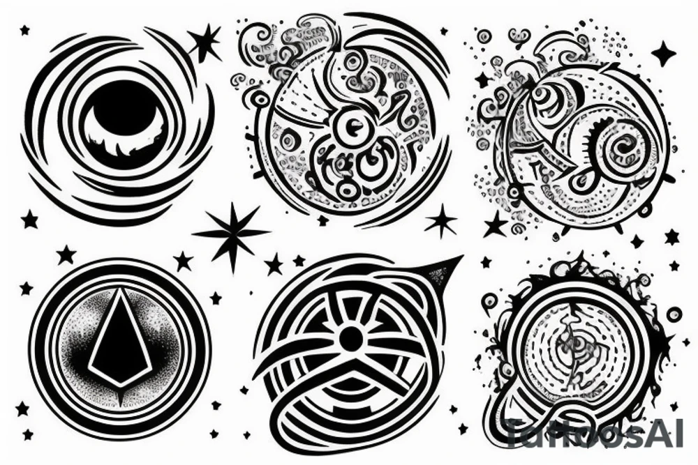 Space symbol tattoo idea