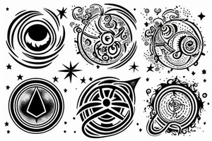 Space symbol tattoo idea