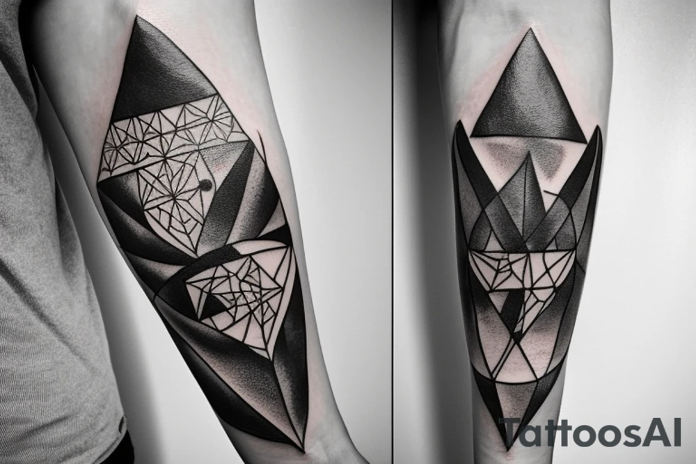 Triangle in the universe tattoo idea