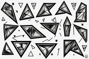 Triangle in the universe tattoo idea
