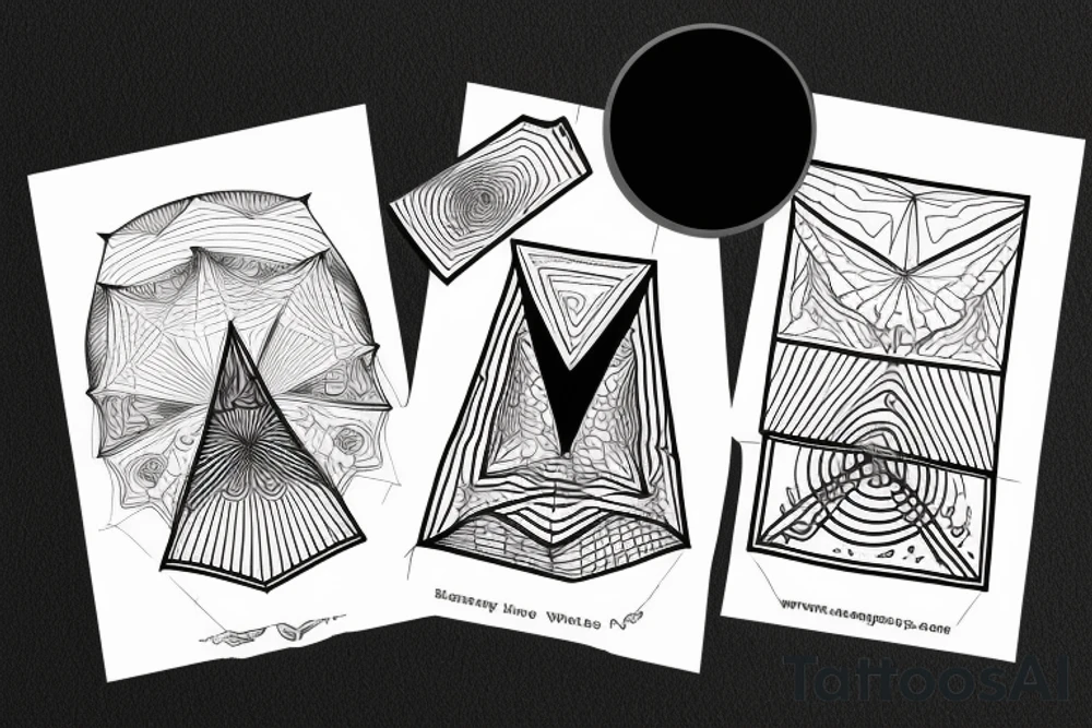 Triangle in the universe tattoo idea