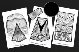 Triangle in the universe tattoo idea