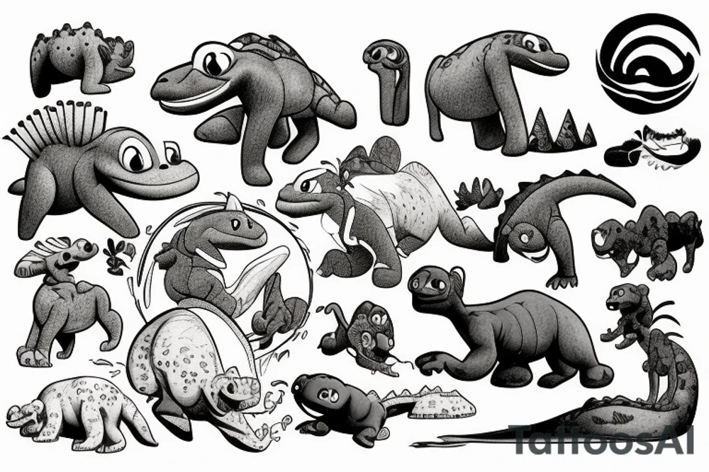 Land before time tattoo idea