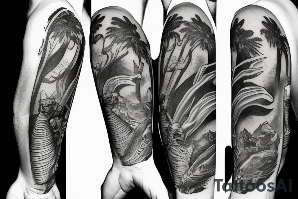 Big foot from land before time tattoo idea