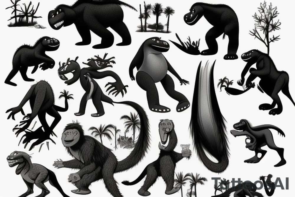 Big foot from land before time movie tattoo idea Big foot from land before time movie tattoo idea