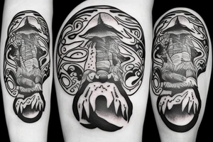Big foot from land before time movie tattoo idea